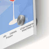 Large abstract wall art in mid-century modernist style, featuring vibrant colors on acrylic glass.