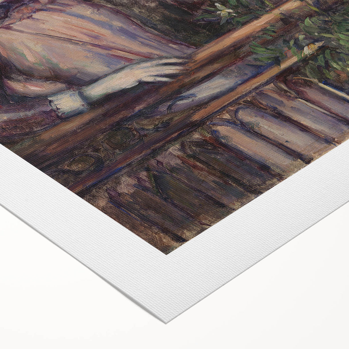 Impressionist Art Print - Girl with Birdcage (Jeune fille à la volière) by Paul Cézanne - Wall Art Decor