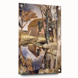 Oxenbridge Pond Landscape - Modern Nature Art Print by Paul Nash