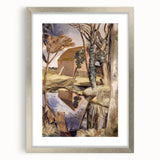 Oxenbridge Pond Landscape - Modern Nature Art Print by Paul Nash