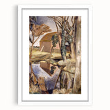Oxenbridge Pond Landscape - Modern Nature Art Print by Paul Nash