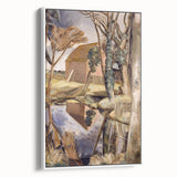 Oxenbridge Pond Landscape - Modern Nature Art Print by Paul Nash