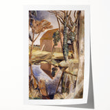 Oxenbridge Pond Landscape - Modern Nature Art Print by Paul Nash