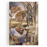 Oxenbridge Pond Landscape - Modern Nature Art Print by Paul Nash
