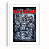 Iron Maiden Retro Wall Art – Vintage Heavy Metal Poster Print