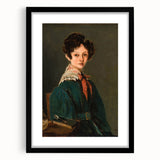 Realism Art Prints - Mme Lemaistre by Jean-Baptiste-Camille Corot Portrait