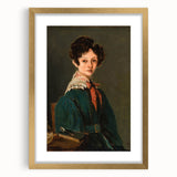 Realism Art Prints - Mme Lemaistre by Jean-Baptiste-Camille Corot Portrait