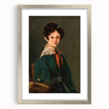 Realism Art Prints - Mme Lemaistre by Jean-Baptiste-Camille Corot Portrait