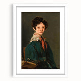 Realism Art Prints - Mme Lemaistre by Jean-Baptiste-Camille Corot Portrait