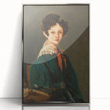Realism Art Prints - Mme Lemaistre by Jean-Baptiste-Camille Corot Portrait