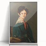 Realism Art Prints - Mme Lemaistre by Jean-Baptiste-Camille Corot Portrait