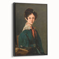 Realism Art Prints - Mme Lemaistre by Jean-Baptiste-Camille Corot Portrait