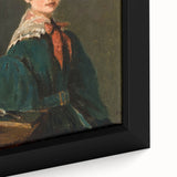 Realism Art Prints - Mme Lemaistre by Jean-Baptiste-Camille Corot Portrait