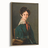 Realism Art Prints - Mme Lemaistre by Jean-Baptiste-Camille Corot Portrait