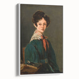 Realism Art Prints - Mme Lemaistre by Jean-Baptiste-Camille Corot Portrait