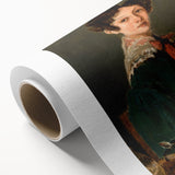 Realism Art Prints - Mme Lemaistre by Jean-Baptiste-Camille Corot Portrait