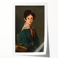 Realism Art Prints - Mme Lemaistre by Jean-Baptiste-Camille Corot Portrait