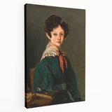 Realism Art Prints - Mme Lemaistre by Jean-Baptiste-Camille Corot Portrait