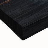 Black and white landscape art painting on stretched canvas, depicting a serene autumn scene, suitable for bedroom wall decor.