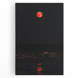 Large black and white stretched canvas featuring a minimalist tree in autumn, ideal for kitchen wall art.