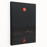 Large wall art featuring a fall landscape with warm orange and brown tones on stretched canvas, ideal for kitchen decor.