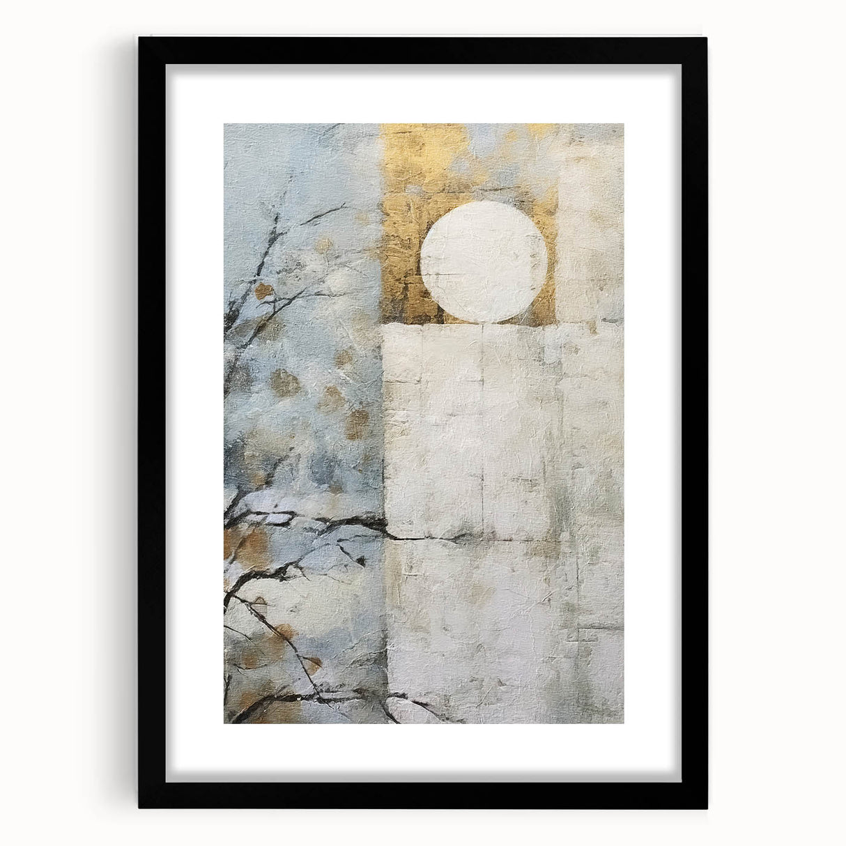 Minimalist Abstract Living Room Wall Art - Modern Canvas Print