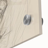 Abstract figurative acrylic painting on glass, showcasing vibrant colors and intricate textures, perfect for modern home decor, emphasizing artistic expression.