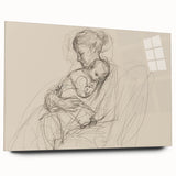 Abstract figurative side view of an acrylic glass artwork, showcasing vibrant colors and dynamic shapes, ideal for modern decor and artistic expression.