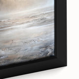 Close-up of a framed abstract landscape wall art piece, showcasing vibrant colors and intricate textures, perfect for modern home decor and artistic enhancement.