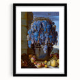 Baroque Still Life with Grapes: Elegant Rococo Wall Art