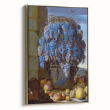 Baroque Still Life with Grapes: Elegant Rococo Wall Art