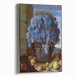 Baroque Still Life with Grapes: Elegant Rococo Wall Art