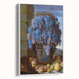Baroque Still Life with Grapes: Elegant Rococo Wall Art