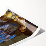 Baroque Still Life with Grapes: Elegant Rococo Wall Art