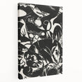 Dynamic Black & White Expressionist Wall Art - Abstract Animal Design