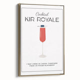 Framed canvas featuring a vintage poster of a landscape painting in black and gold tones, ideal for bedroom wall art.