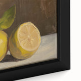 Extra large black wall art featuring a close-up of colorful, textured fruits on a framed canvas, ideal for living room decor.