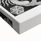 Amphoridea Urnensterne - Intricate Black and White Art Print by Ernst Haeckel