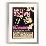James Brown Retro Wall Art – Vintage 1971 Paramount Concert Print