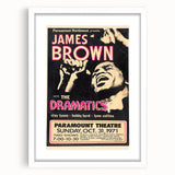 James Brown Retro Wall Art – Vintage 1971 Paramount Concert Print