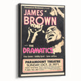 James Brown Retro Wall Art – Vintage 1971 Paramount Concert Print