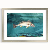 Realism Art Prints - Channel Bass by Winslow Homer Underwater Fish Art