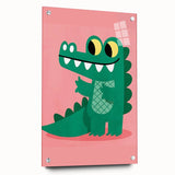 Children’s Wall Decor – Playful Crocodile Illustration for Kids