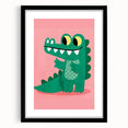 Children’s Wall Decor – Playful Crocodile Illustration for Kids