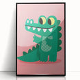 Children’s Wall Decor – Playful Crocodile Illustration for Kids