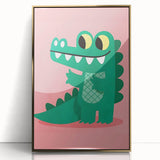Children’s Wall Decor – Playful Crocodile Illustration for Kids
