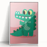 Children’s Wall Decor – Playful Crocodile Illustration for Kids