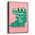 Children’s Wall Decor – Playful Crocodile Illustration for Kids