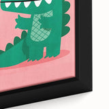 Children’s Wall Decor – Playful Crocodile Illustration for Kids