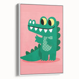 Children’s Wall Decor – Playful Crocodile Illustration for Kids